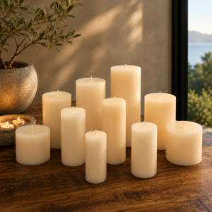 Velas de cera en color crudo  (Classic)